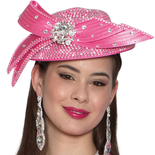 Lily And Taylor H473-PNK Church Hat