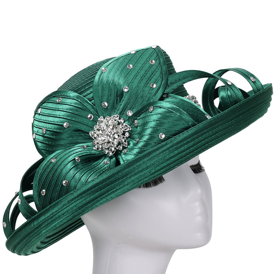 Giovanna HR1071-EMR Church Hat