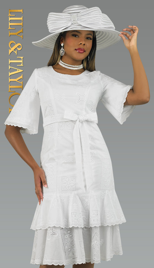 Lily And Taylor 4991-WHT HAT H211
