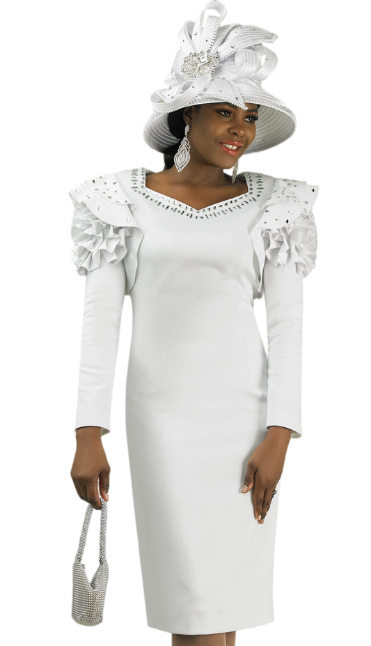 Lily And Taylor 4903-WHT-H Hat