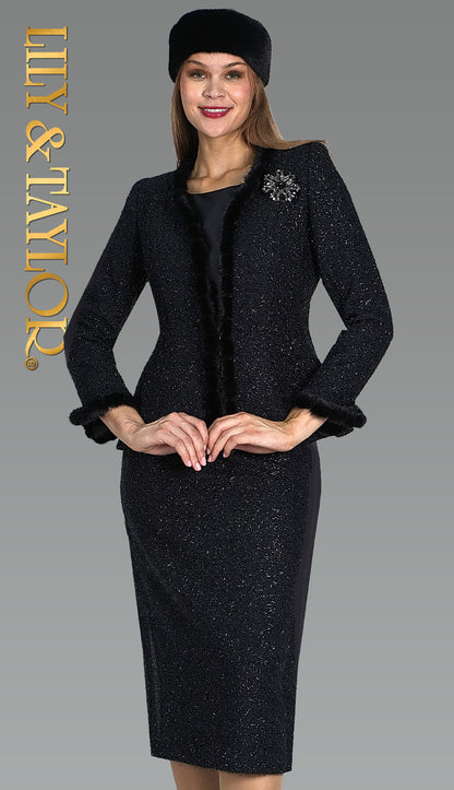Lily And Taylor 5189-BLK Church Suit