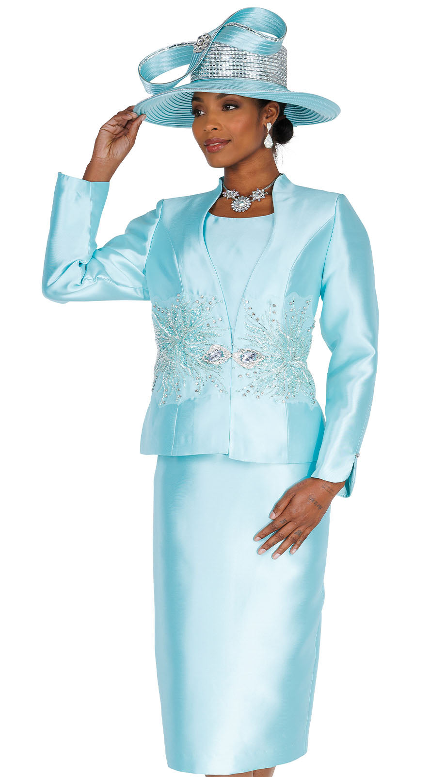Champagne Italy 6406-H Church Hat
