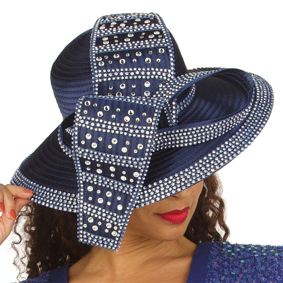 Giovanna HR22130-NVY-QS Church Hat