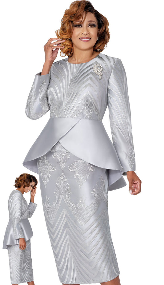 Dorinda Clark Cole 310022-SLV-QS Womens Church Suit