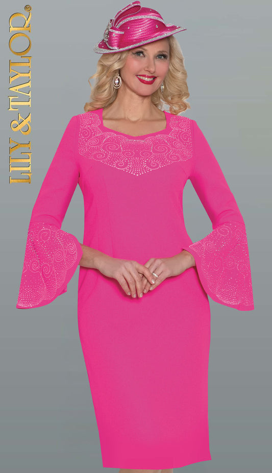 Lily And Taylor 4682-PNK Church Dress