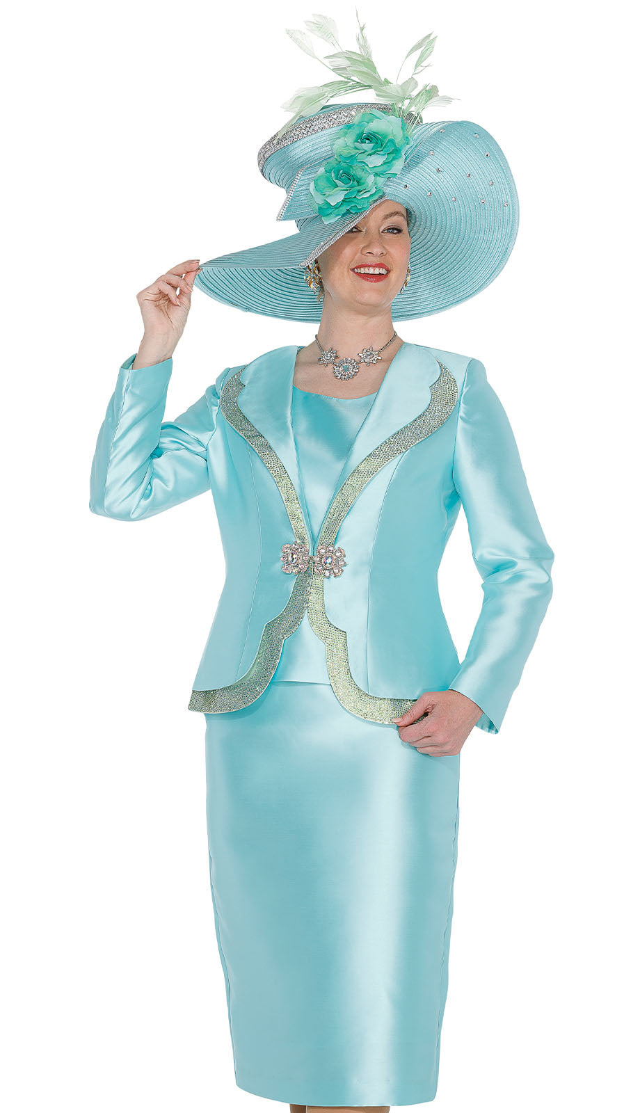 Champagne Italy 6205 Church Suit