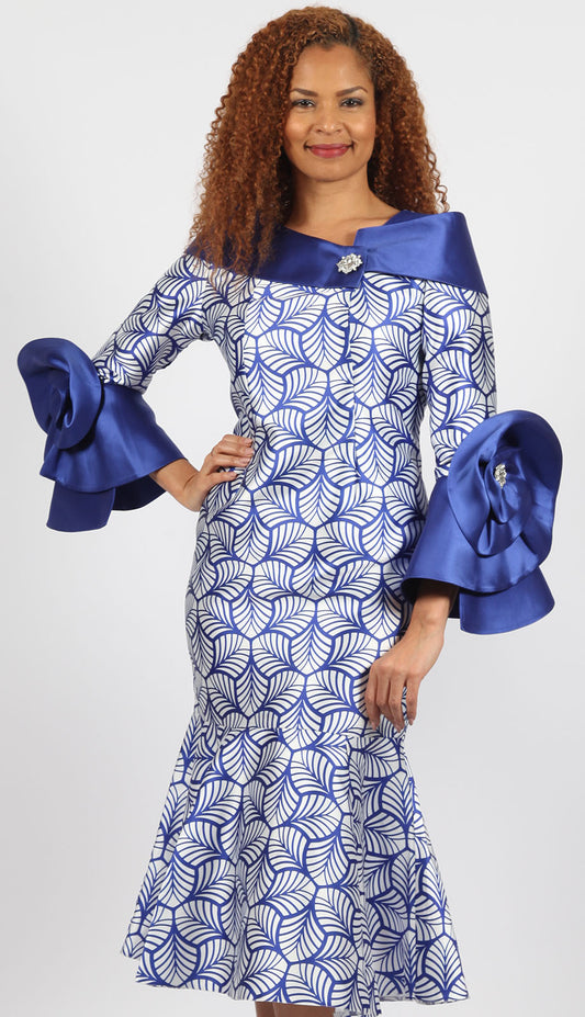 Diana Couture 8879-BLU-CO Church Dress