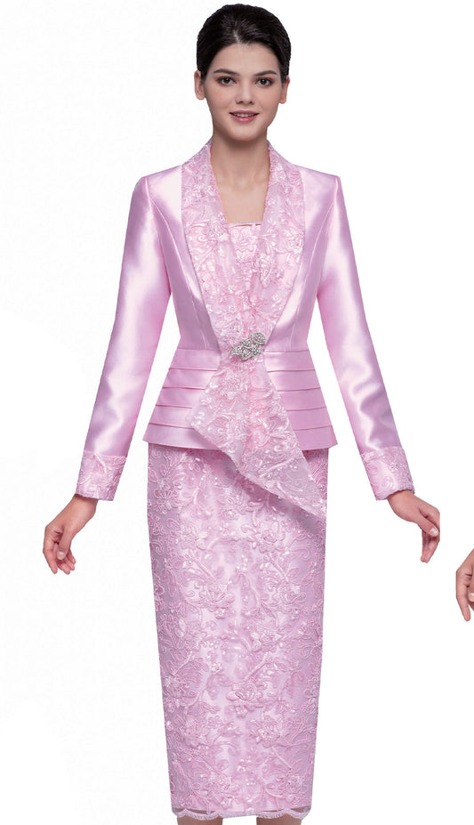 Serafina 4376-PNK Church Suit