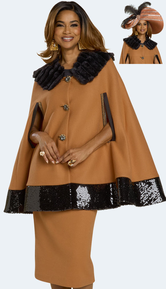 Donna Vinci 12223-H Womens Church Suit with Hat