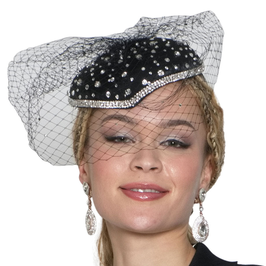 Lily And Taylor H478-BLK Church Hat