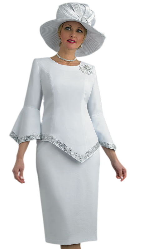Lily And Taylor 4471-WHT Church Suit