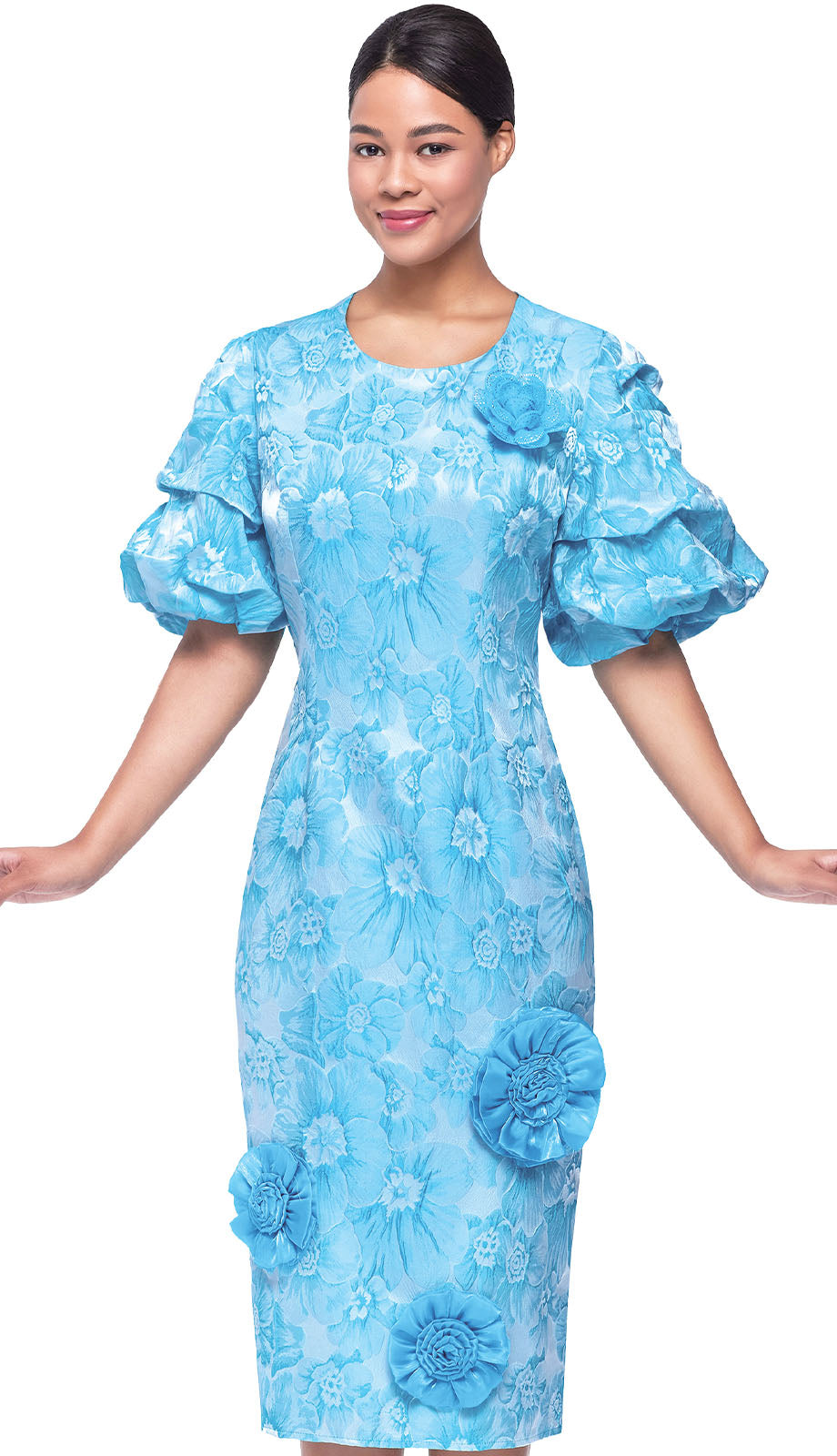 Serafina 6974-BLU Church Dress – Church Suits Fast