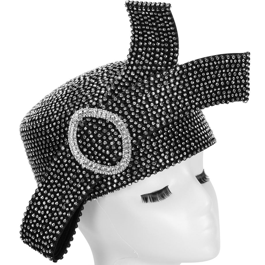 Giovanna HR22136 -BLK Church Hat