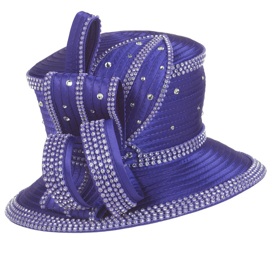 Giovanna HR22131-PUR-QS Womens Church Hat