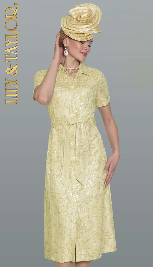 Lily and Taylor 5158-CAN-QS Church Dress