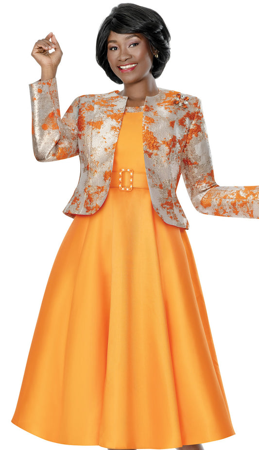 Terramina 7338-ORG Womens Church Dress