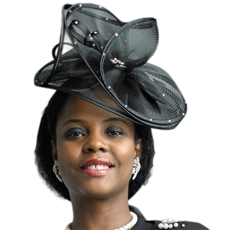 Lily And Taylor H121-BLK Church Hat