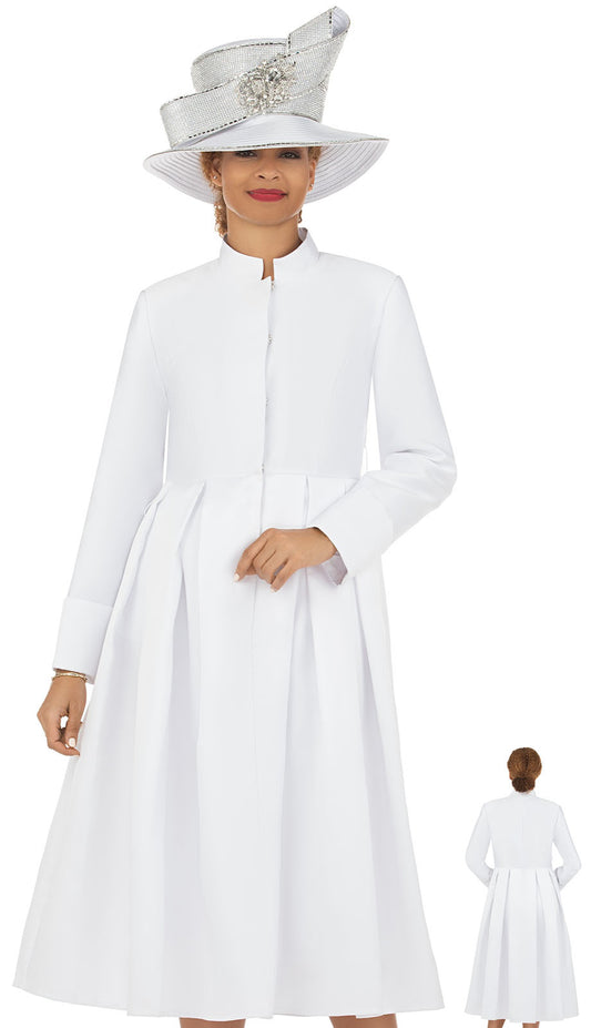 Giovanna D1516-WHT-CO Church Dress