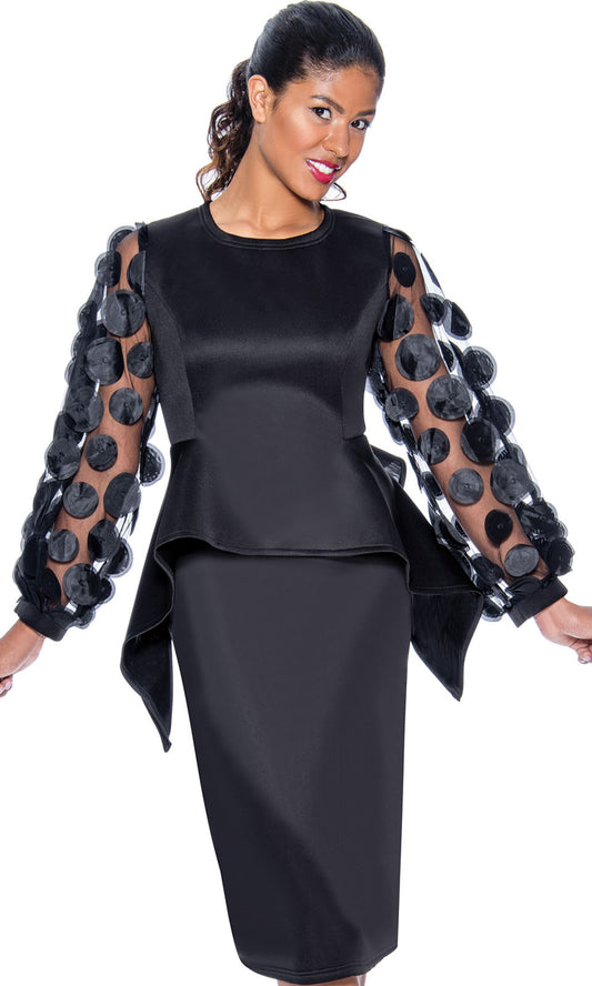 Stellar Looks SL1012-BLK-QS Church Suit