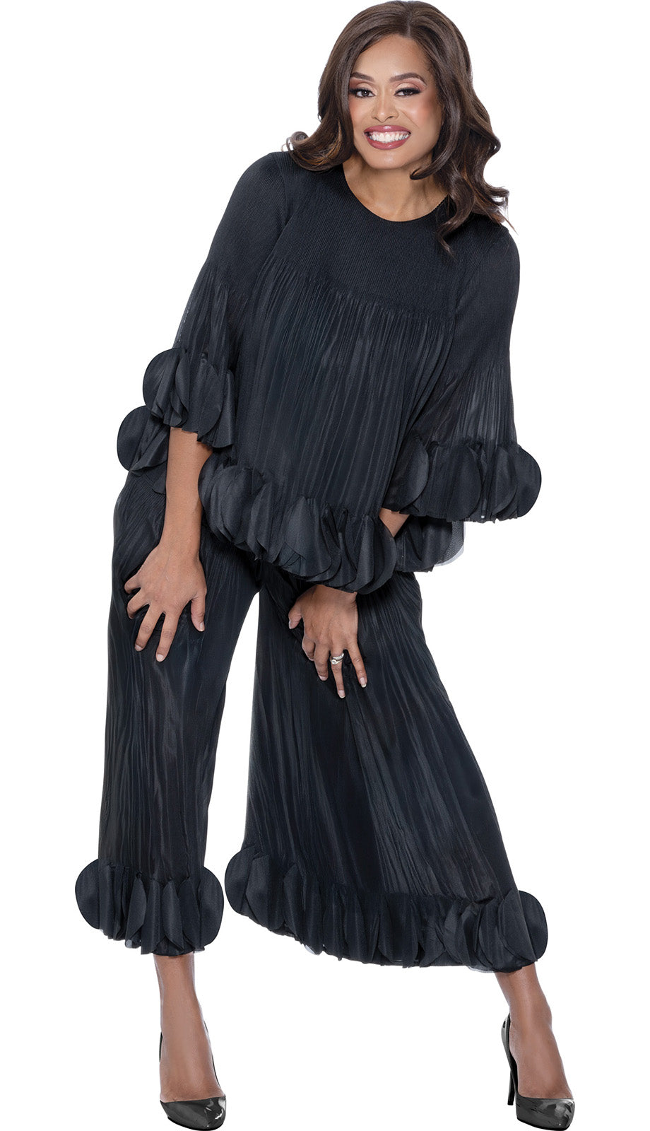 Divine Casuals DC1702-BLK Ladies Outfit