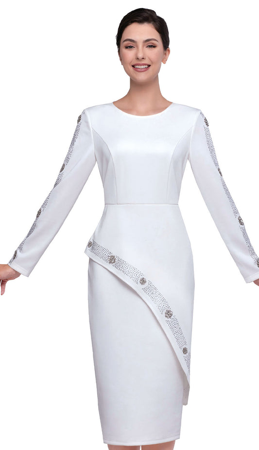 Serafina 6483-WHT Church Suit