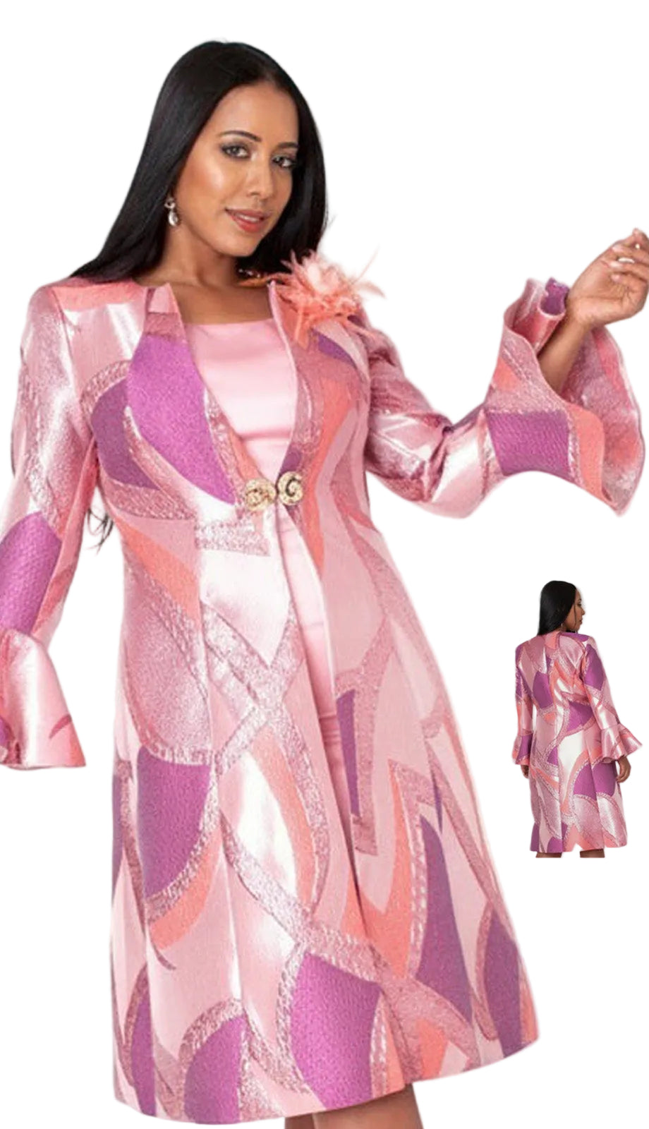 Tally Taylor 41088-PNK Jacket Church Dress