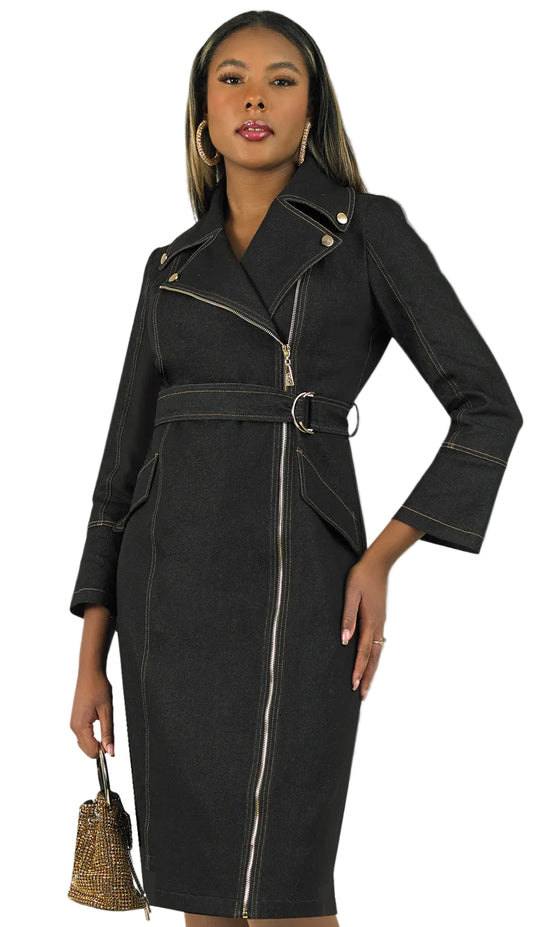 Lily And Taylor 5064-BLK-QS Church Dress