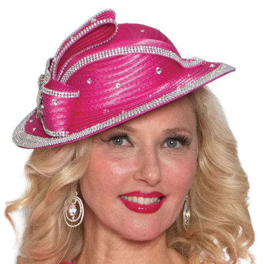 Lily And Taylor H747-PNK Church Hat
