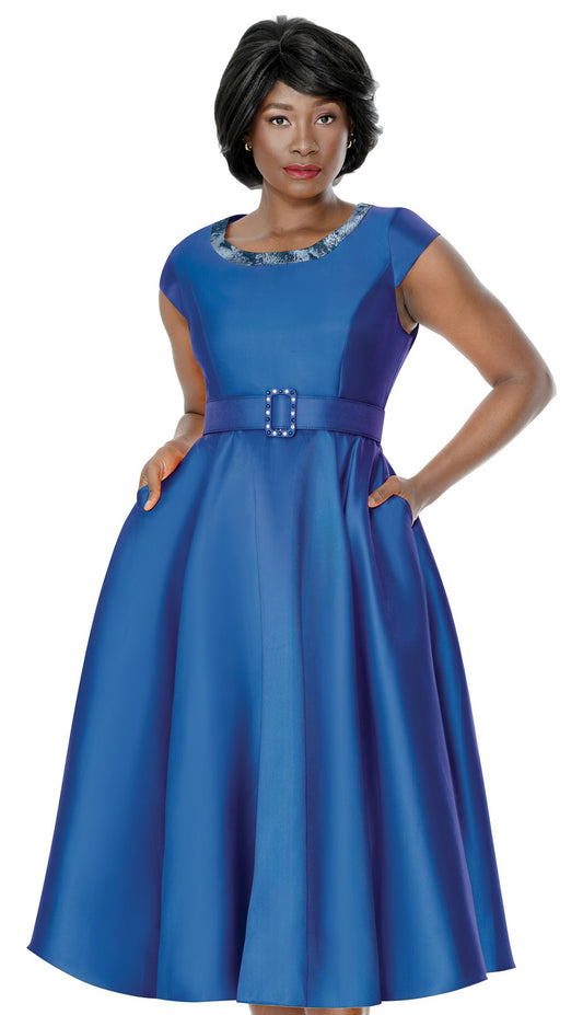 Terramina 7338-BLU Womens Church Dress