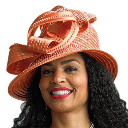 Lily And Taylor H388-ORG Church Hat