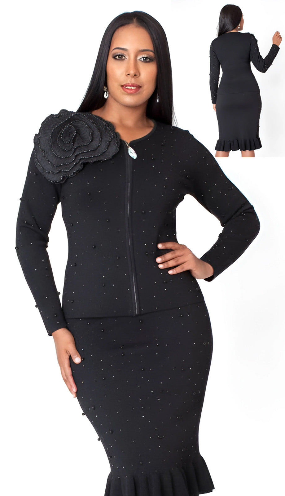 Kayla By Tally Taylor 5393-BLK Church Suit