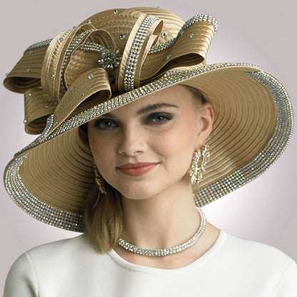 Lily And Taylor Hat H282-GLD-QS