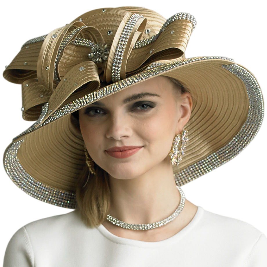 Lily And Taylor Hat H282-GLD-QS