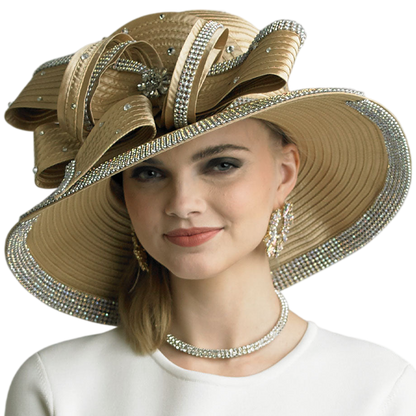 Lily And Taylor Hat H282-GLD-QS