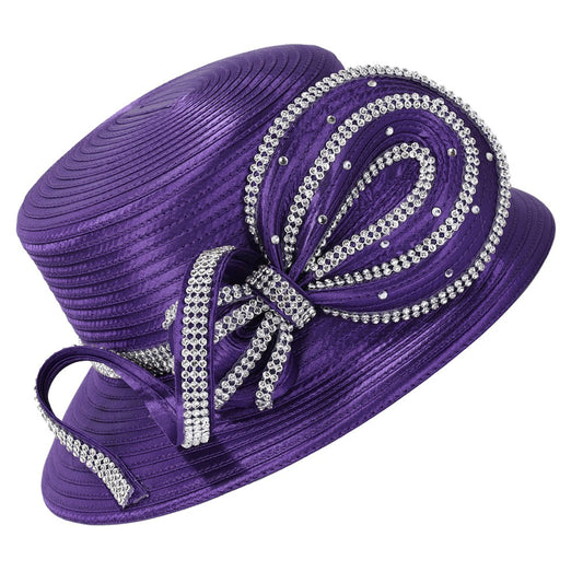 Giovanna HR1086-PUR Church Hat