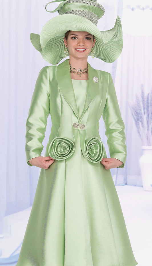 Champagne Italy 6020-GRN Jacket Dress-Hat