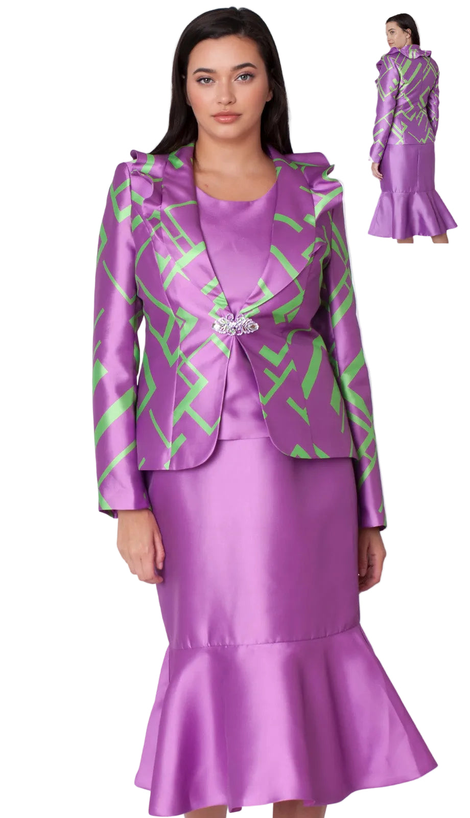 Tally Taylor 41075-PUR Church Suit