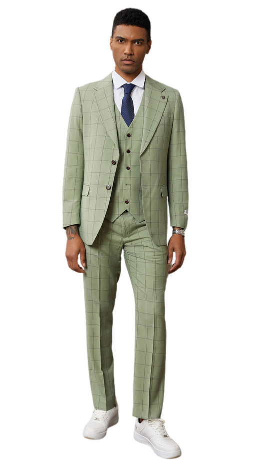 Stacy Adams SM155H1-GRN Mens Suit