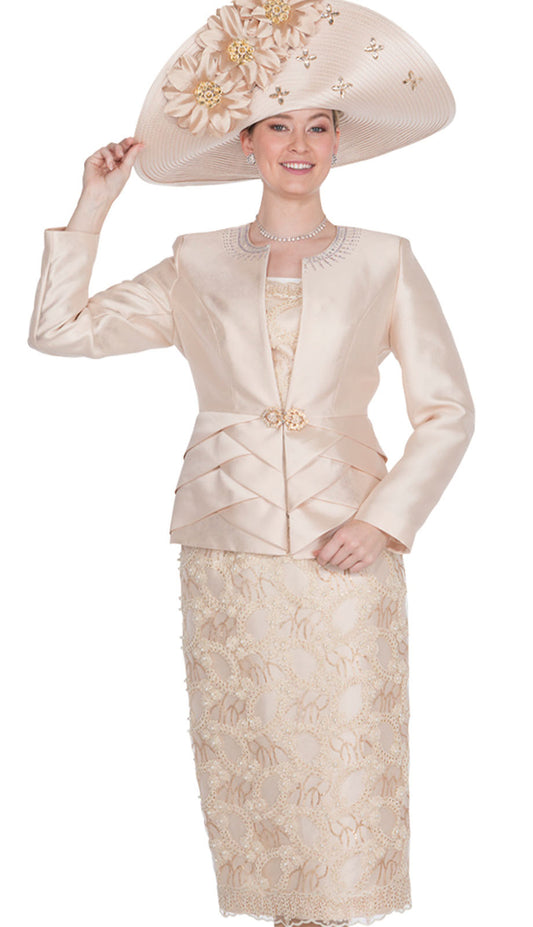 Champagne Italy 6001 Church Suit