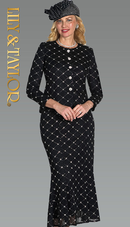 Lily And Taylor 5203-BLK Church Dress