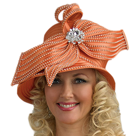 Lily And Taylor H941-ORG Church Hat