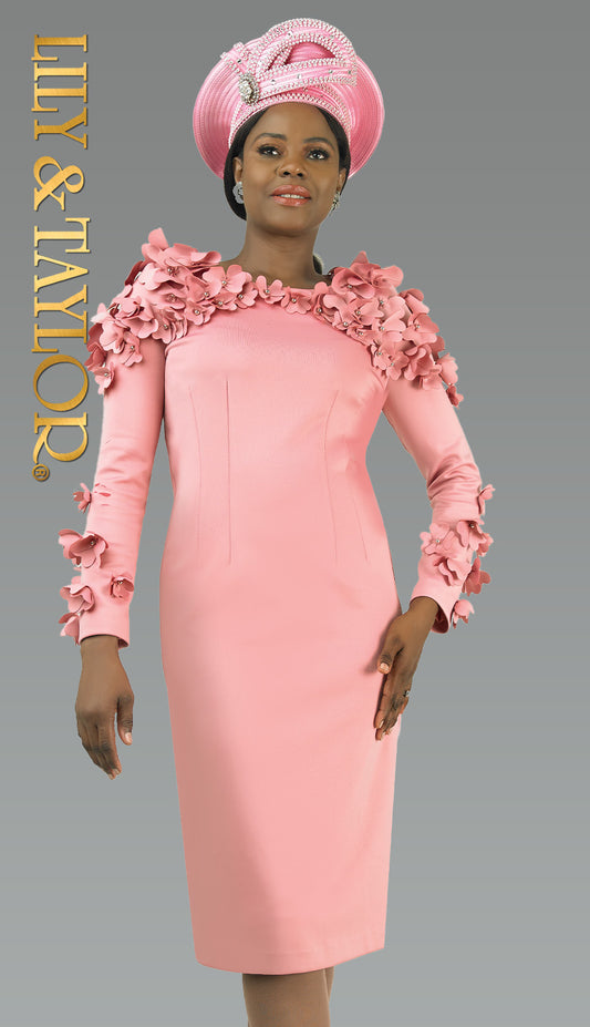Lily And Taylor 4904-ROS-QS Church Dress