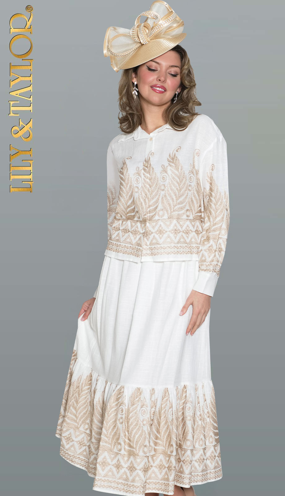 Lily And Taylor 5050-WWG Church Dress