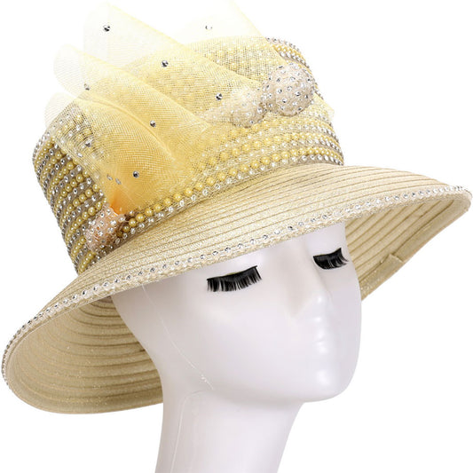 Giovanna HM1080-GLD-QS Church Hat