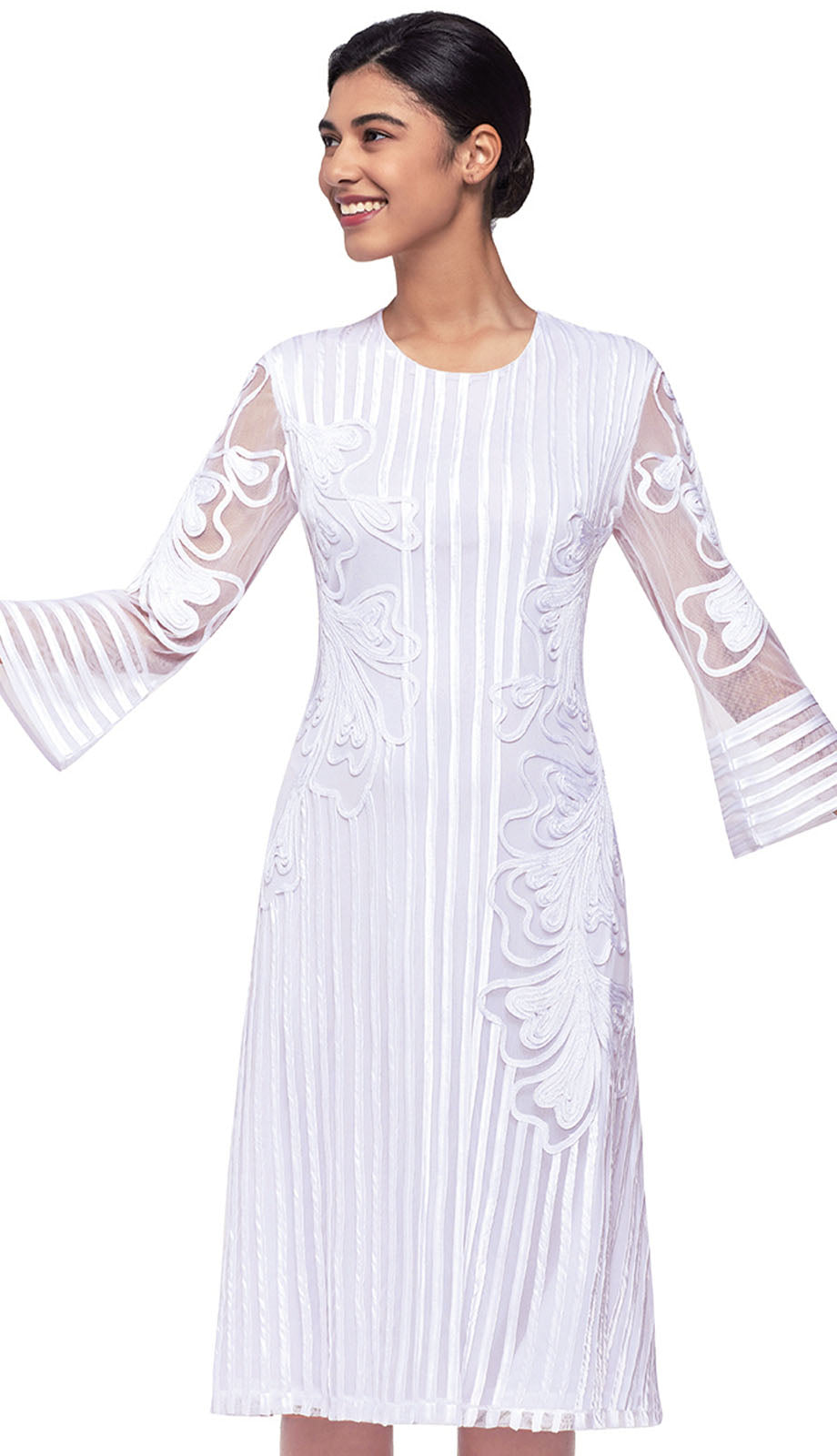 Serafina 6980-WHT Church Dress