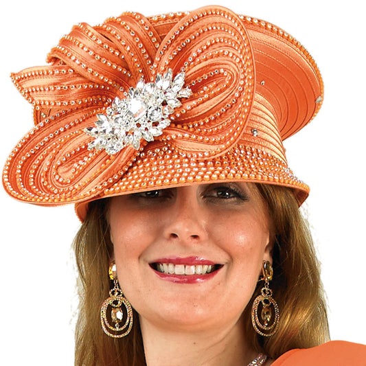 Lily And Taylor H952-ORG Church Hat