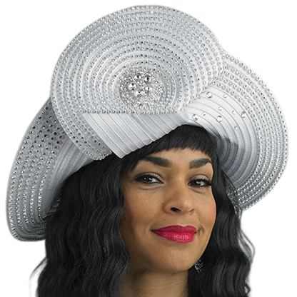 Lily And Taylor H949-WHT Church Hat