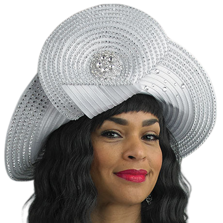 Lily And Taylor H949-WHT Church Hat