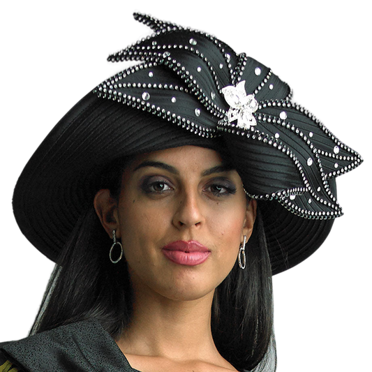 Lily And Taylor Hat H392-BLK-QS