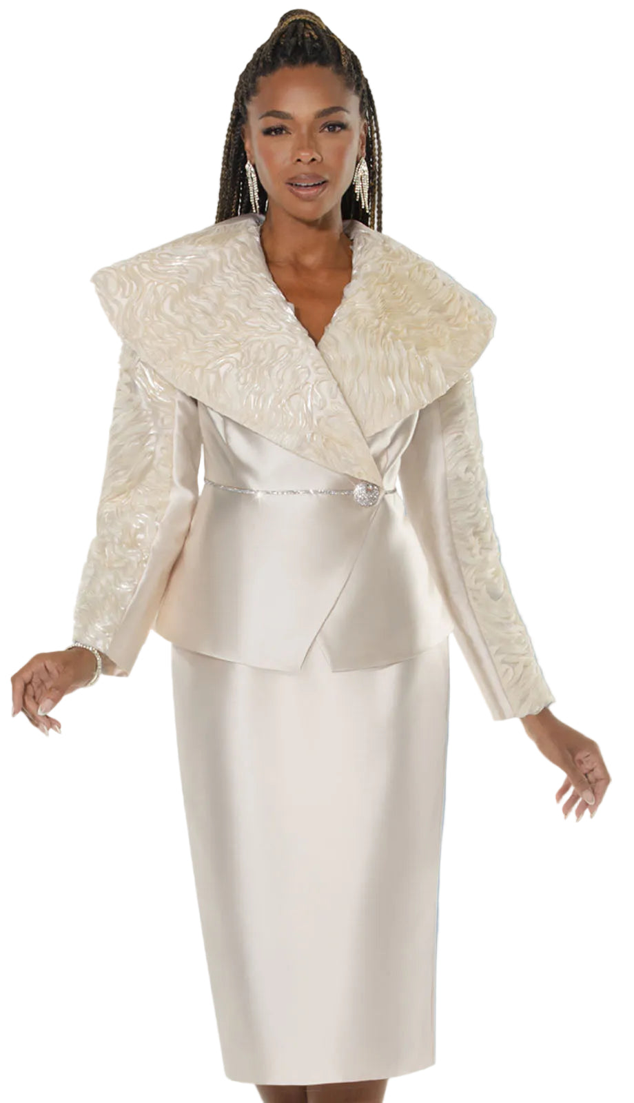 Donna Vinci 12230-CHM-IH Church Suit